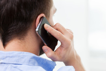man on phone